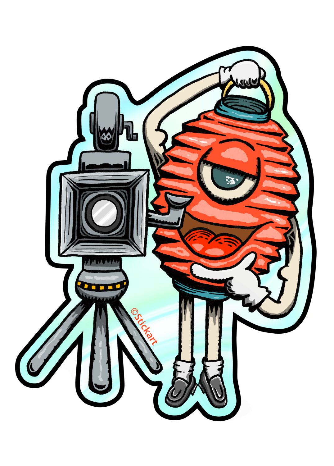 LANTON Now Shooting reflective sticker