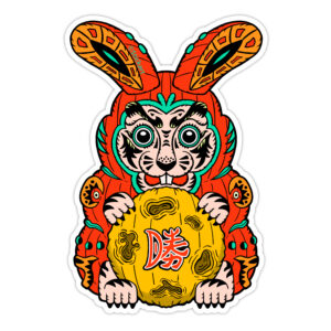 Victory Rabbit Daruma (Red)